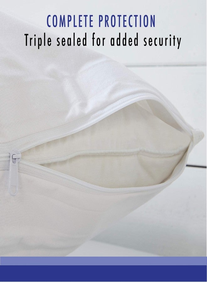 Bed Bug Blocker FRE14602WHIT09 Pillow Protectors, King, White - Image 4