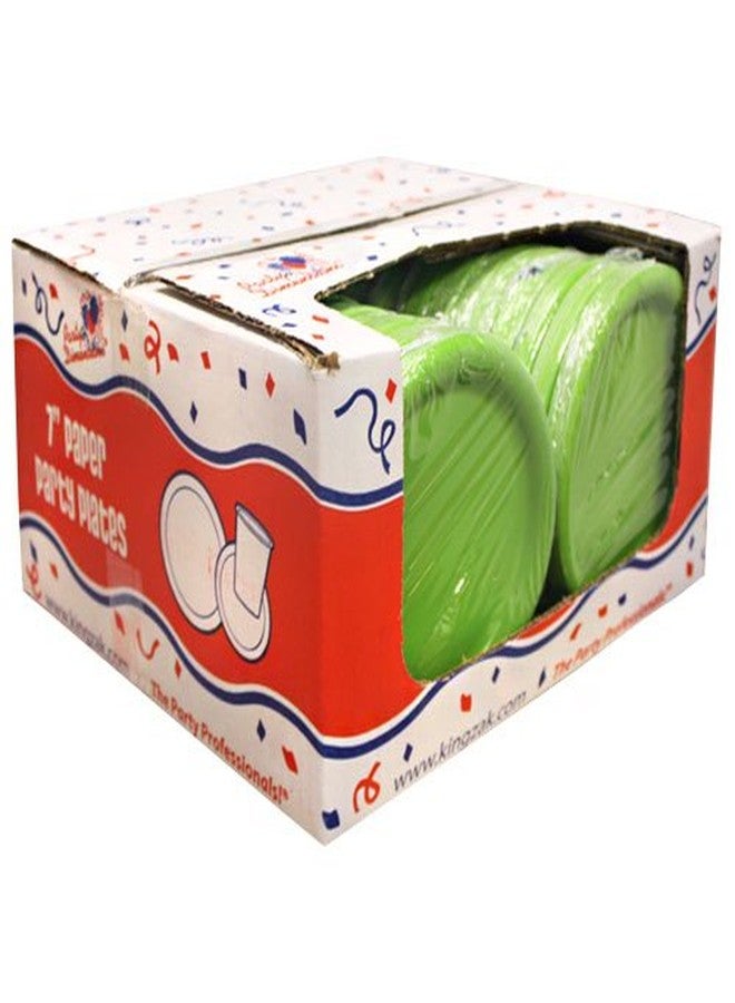 Party Dimensions 24 Count Paper Plate, 7-Inch, Lime Green - Image 4