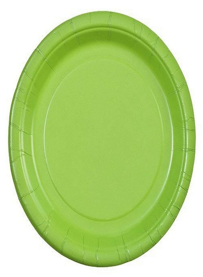 Party Dimensions 24 Count Paper Plate, 7-Inch, Lime Green - Image 1