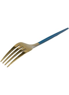 6Pcs Dessert Forks Flatware Blue Gold Cutlery Stainless Steel Tableware Colorful Mirror Kitchen Dinnerware Silverware 18x2x0.3 Cm Golden Blue - pzsku/Z75004392AAE79735132CZ/45/_/1725649921/d41e4a41-4418-43eb-814e-f33b1f4a6594