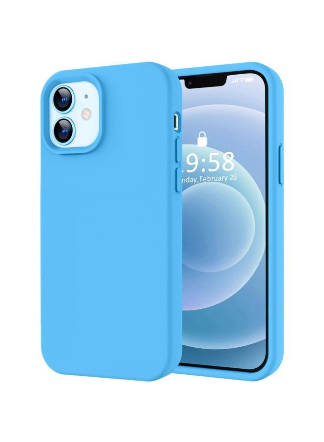 LOVE 3000 Designed for iPhone 12 Case/iPhone 12 Pro Case, Premium Silicone with [Soft Anti-Scratch Microfiber Lining] Shockproof Protective Phone Case for Men Women Girls 6.1", Blue - Image 1