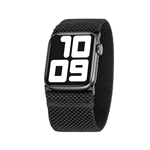 Tefeca Unity Series Elastic Compatible/Replacement Band for Apple Watch/Apple Watch Ultra (Black, Ultra Wide XL fits 7.5-8.0 inch wrist, 49mm/45mm/44mm/42mm) - Image 1