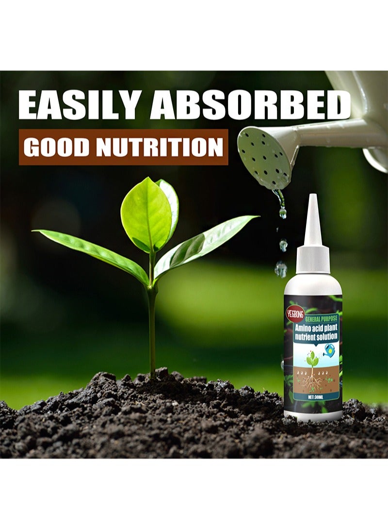 YEGBONG Amino Acid Plant Nutrient Solution Trace Elements Organic Foliar Concentrated Fertilizer to Promote Rooting Green Leaf Nutrition Liquid Gardening Care Accessories（30ml） - Image 5