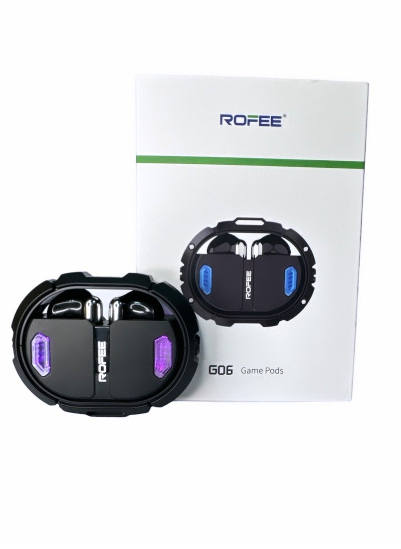 ROFEE Wireless G06 Gaming Pods Black with multiple colors lights - pzsku/Z750098B94DBC4815735BZ/45/_/1716312514/a604032f-5b4c-49c6-9eed-f0fb1f77772d