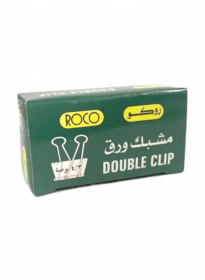 ROCO DOUBLE CLIP FOLDBACK 3/4 12P/PKT 19MM - Image 1