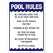 Sigo Signs Sigo Signs Pool Rules Sign, Pool Sign 10X14 Rust Free Aluminum, Weather/Fade Resistant, Easy Mounting, Indoor/Outdoor  - Image 2
