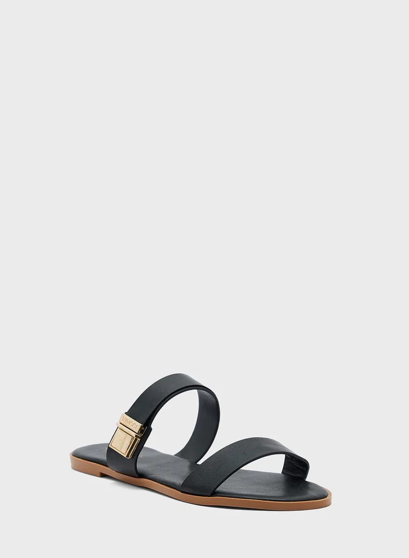 Vincci Double Strap Flat Sandals