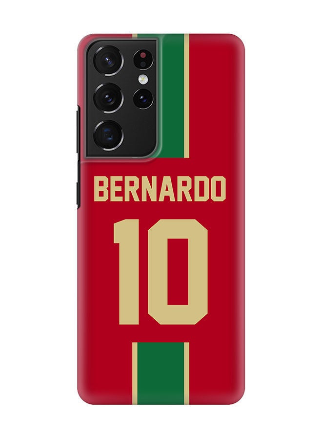 Stylizedd Slim Cover for Samsung Galaxy S21 Ultra 5G Case Snap Classic Series Mobile Cover Hard PC Shield Matte Finish Print -Portugal-Player-Bernardo - Image 1