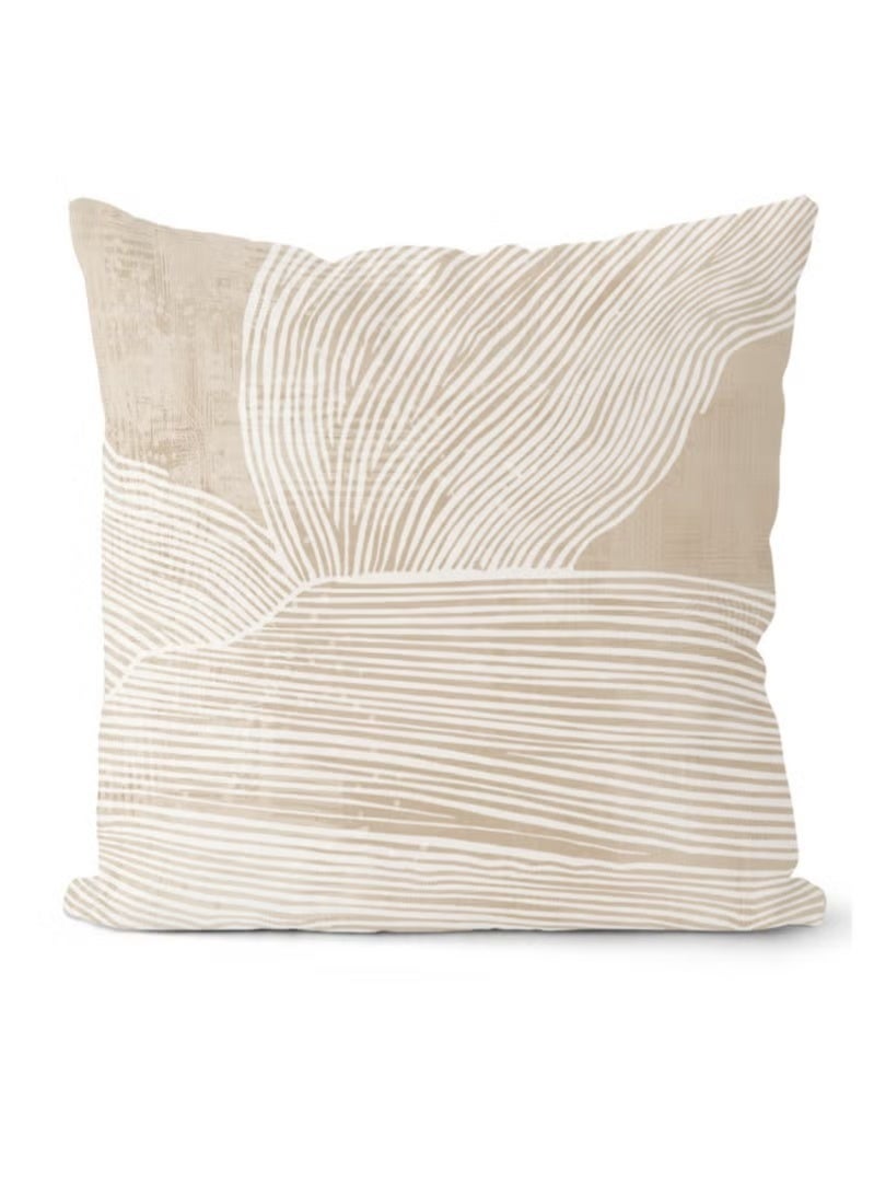 SHOPUP4U 4PCS Boho Decorative Cushion Covers,18x18 Throw Pillow Covers, 45 x 45cm Square Pillowcases for Outdoor Furniture Garden Bench Living Room Sofa Farmhouse Decor - Image 5