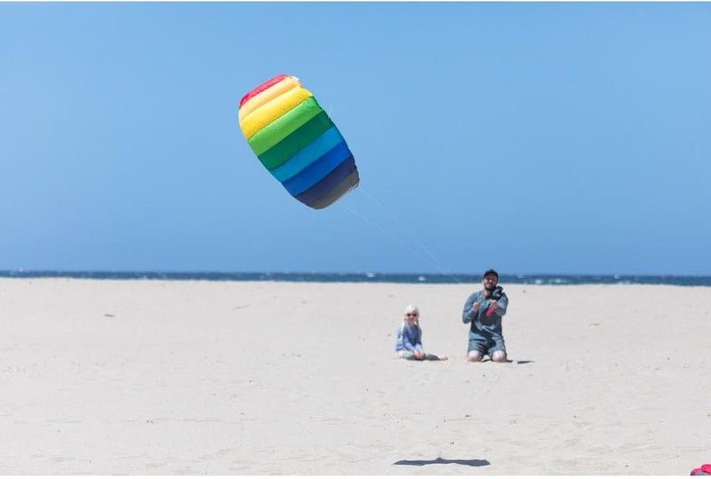 HQ Kites Symphony Beach III 1.3 Stunt Kite 51 Inch Dual - Line Sport Kite, Color: Rainbow - Active Outdoor Fun for Ages 8 and Up - Image 2