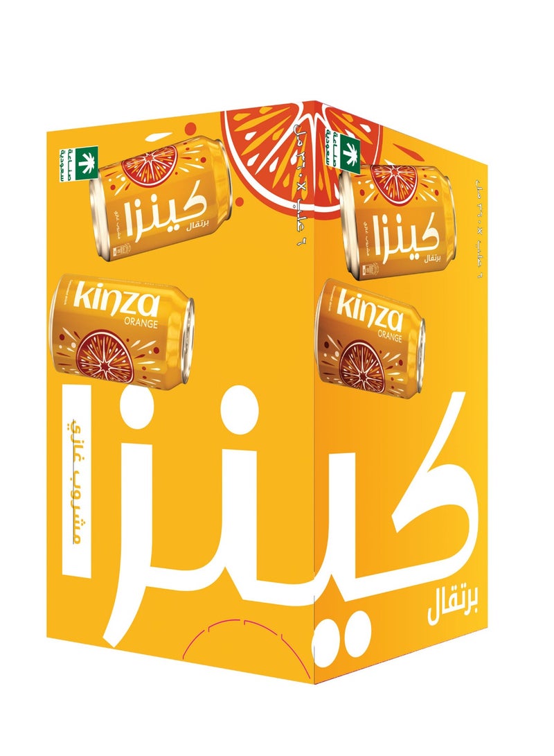 Kinza Orange Soft Drink Cans 6 x 360ml - Image 2