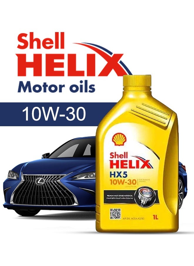 Shell Engine Oil – For Lexus ES V6 2024 - 2006، 6 Liter، viscosity 10w30 Shell - With Engine Oil Filter - 2006 2007 2008 2009 2010 2011 2012 2013 2014 2015 2016 2017 2018 2019 2020 2021 2022 2023 2024 