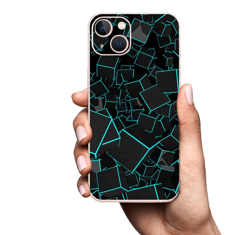 FCS Printed Designer Vinyl Mobile Back Skin Sticker for Samsung Galaxy A34 (Box Green -62) - Image 5