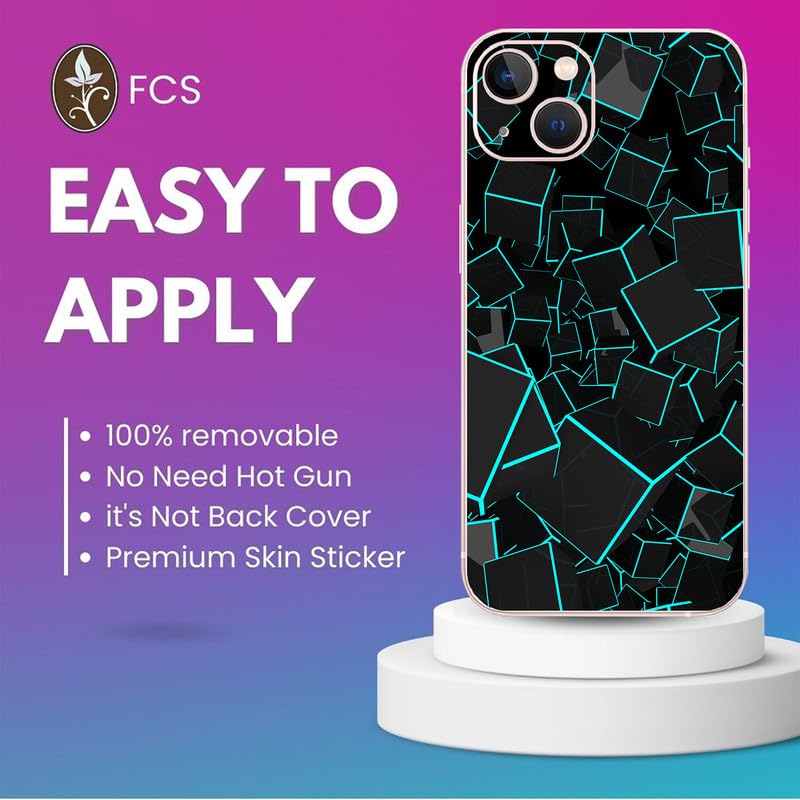 FCS Printed Designer Vinyl Mobile Back Skin Sticker for Samsung Galaxy A34 (Box Green -62) - Image 4
