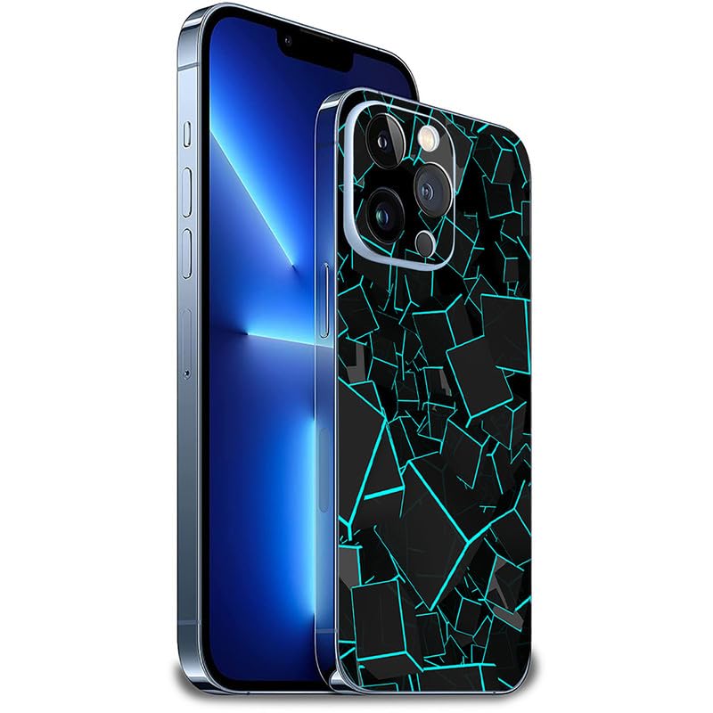 FCS Printed Designer Vinyl Mobile Back Skin Sticker for Samsung Galaxy A34 (Box Green -62) - Image 3