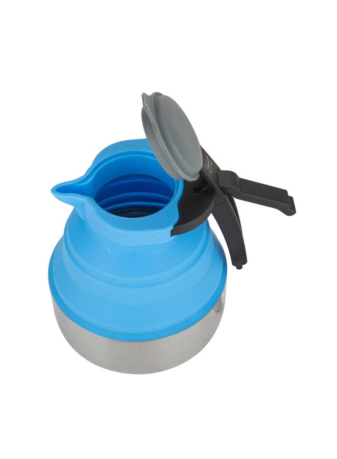 دي بي تي، ابريق شاي سيلكون، ابريق شاي ستانلس ستيل، ازرق، سعة 1.8 لتر - Image 4