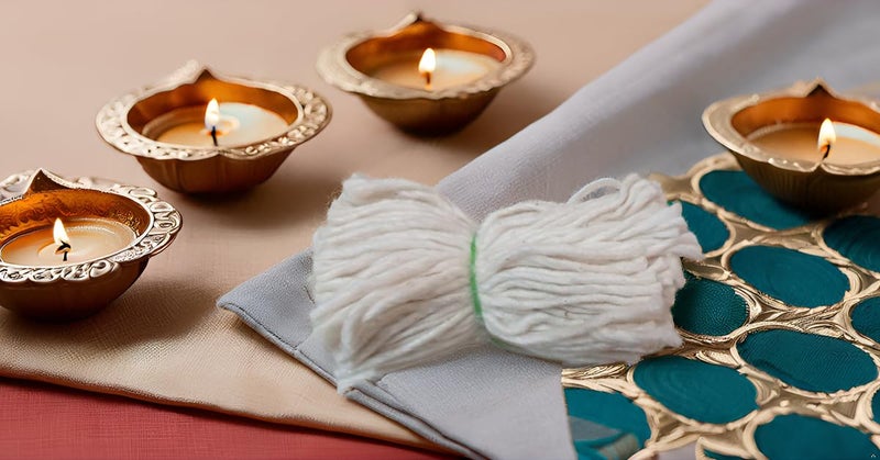 On Blow فتائل قطنية طويلة للإضاءة لامبي باتي للعبادة بيضاء فاتحة بطول 3 بوصات عبوة من 20 تحتوي كل عبوة على 365 فتيلة قطنية للعبادة - Image 4