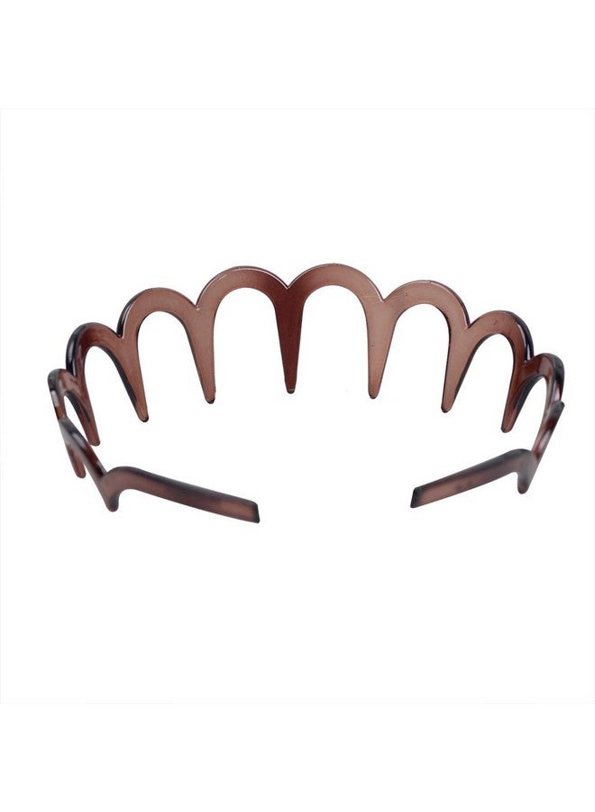 Teensery 3 Pcs Resin Zig Zag Sharks Tooth Comb Hairband Hair Band Hair Hoop Hair Accessories For Women Men(3 Colors) - Image 5