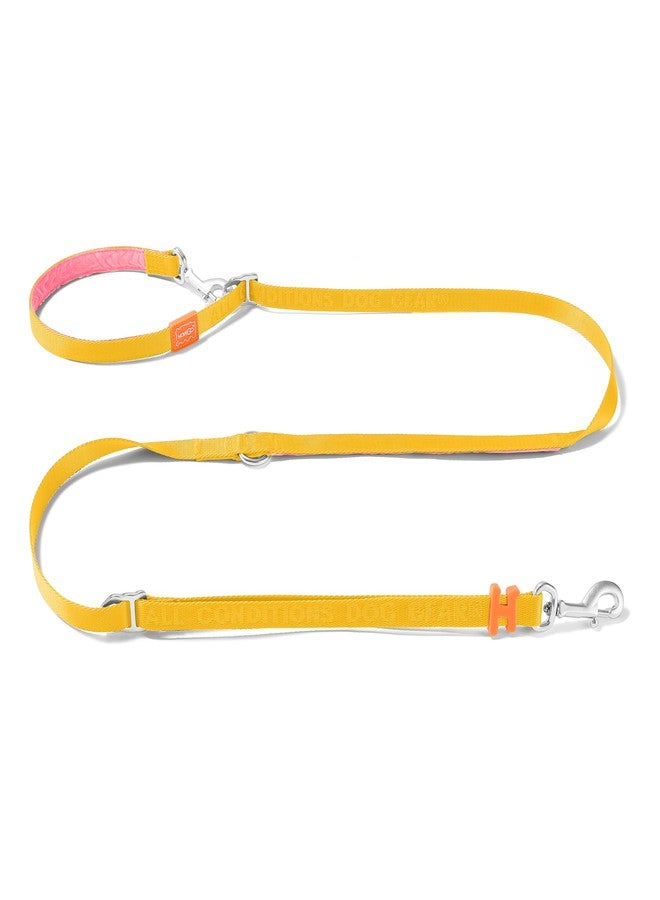 HOWGO Hands Free Dog Leash with Padded Handle,Multifunctional Crossbody Waist Leash for Walking Running Jogging Training,7.5 FT Nylon Adjustable Length for All Breeds(Yellow, Ultralight) - Image 1