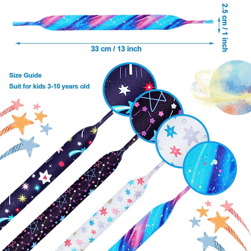 Weewooday Weewooday 4 Pieces Kids Eyeglass Strap Glasses Holder Sunglasses Lanyard Retainer  - Image 2