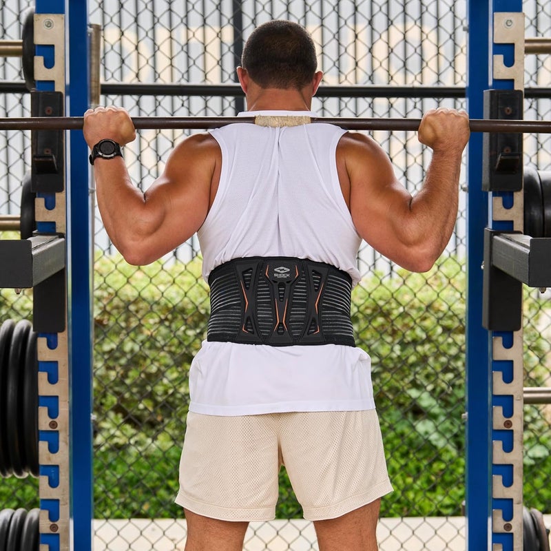 Shock Doctor Ultra Back Support Brace 838-01-10 for Moderate to Major Back Pain Relief, Black, Size S/M - Image 4