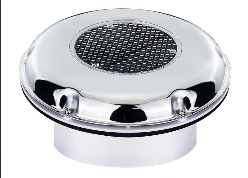 Besramtic Solar Powered Ventilation Fan Exhaust Stainless Steel with Battery Switch for Marine Boat Waterproof 85 Inches - Image 2