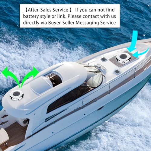Besramtic Solar Powered Ventilation Fan Exhaust Stainless Steel with Battery Switch for Marine Boat Waterproof 85 Inches - Image 3