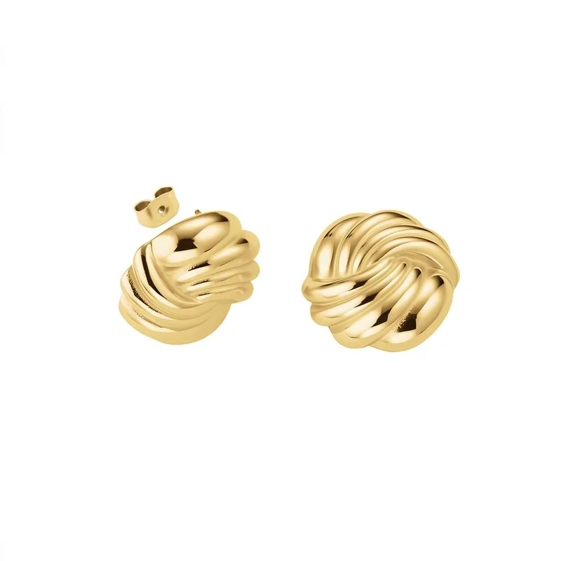 Rosefield  Rosefield Modern Vintage Gold Studs Trio for Women | Best Price UAE