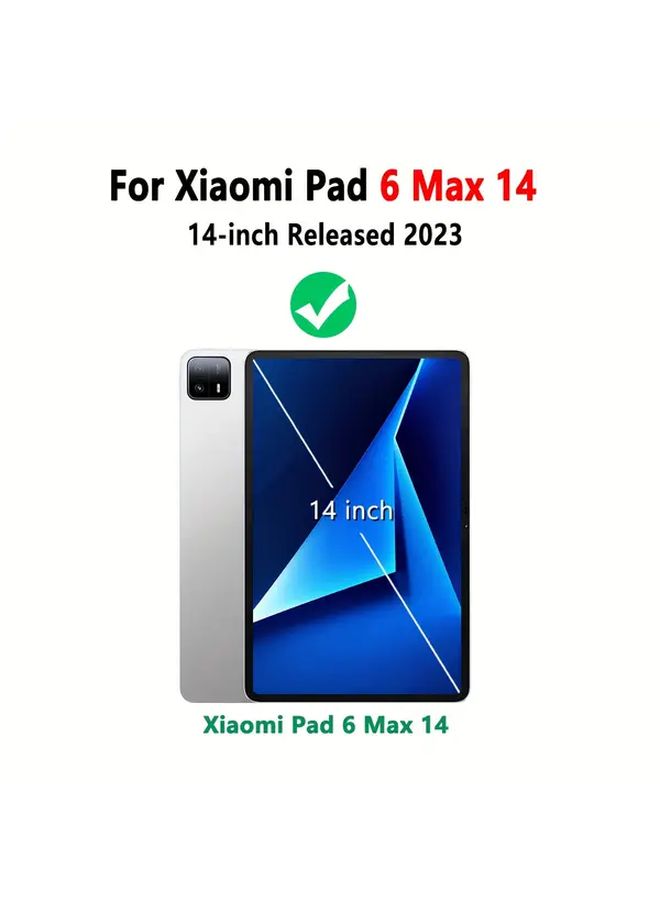 Matte Black Slim Soft Cover With Anti Fingerprint And Honeycomb Cooling For Xiaomi Pad 6 Max 14 Inch Tablet - Image 3