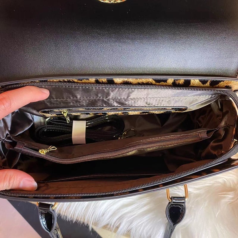 Style Atmospheric Bag Cover Crocodile Pattern Middle-Aged Mother'S Bag Fashionable Texted Personalized Women'S Bag Crossbody Handbag - Image 5