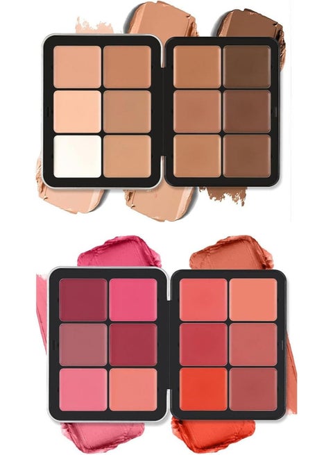 palette concealer and blusher creamy