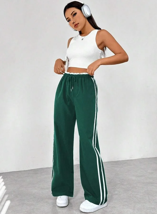 Take Two Take Two Side Striped Drawstring Waist Joggers