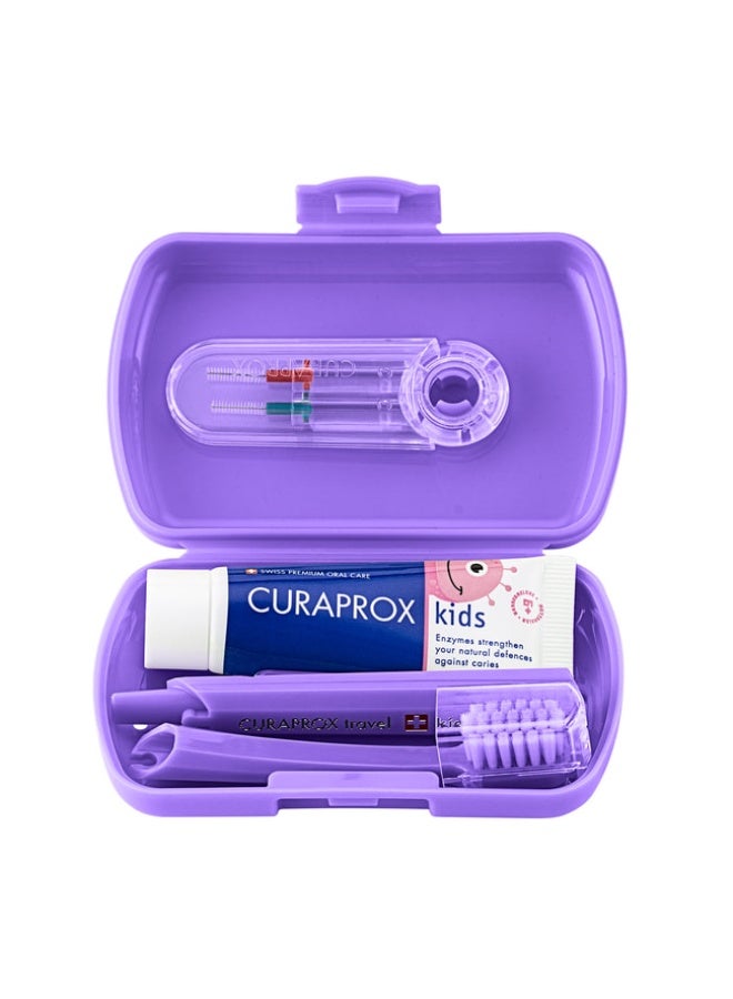 Curaprox Kids Travel Set – Purple - Image 2