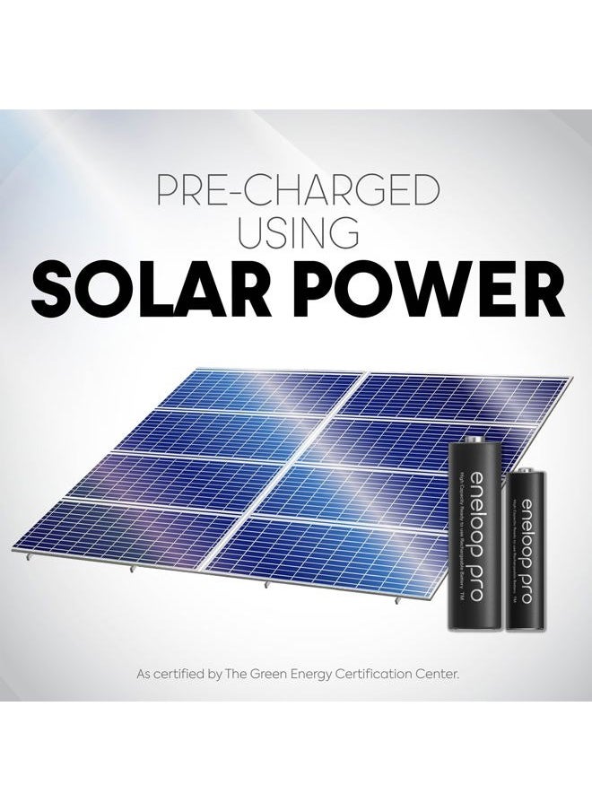 eneloop Panasonic BK-4HCCA8BA pro AAA High Capacity Ni-MH Pre-Charged Rechargeable Batteries, 8-Battery Pack  - Image 5