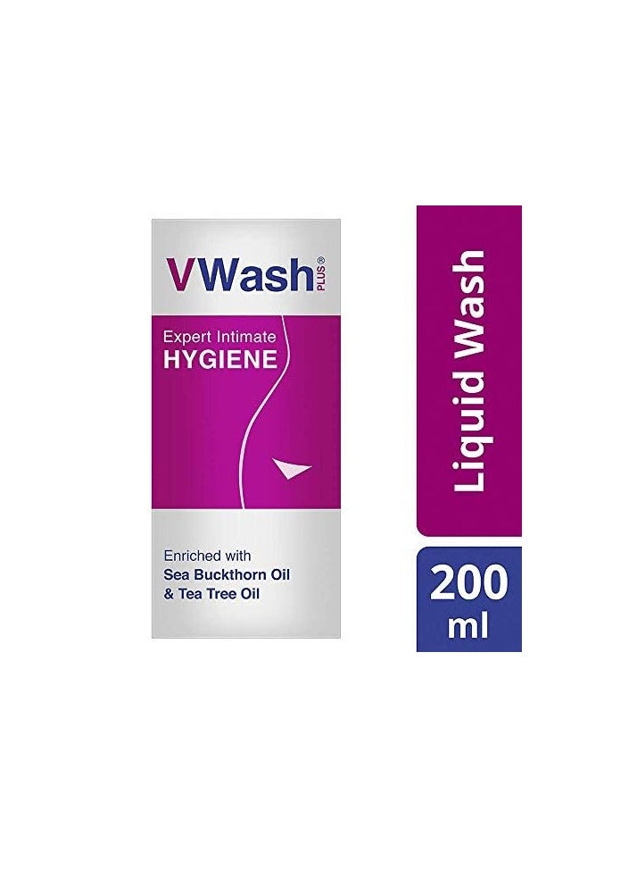 VWash Plus Expert Intimate Hygiene, With Tea Tree Oil, Liquid Wash Prevents Dryness, Itchiness And Irritation, Balances PH, Paraben Free, 200 ml - Image 4