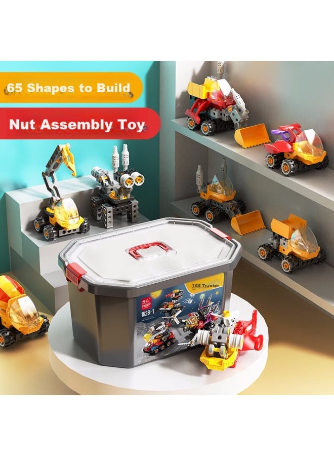 Feelo Compatible Lego Building Blocks Toy For Boys And Girls, Children's Birthday Gift, Science And Engineering Machine 1628-1 Bucket - Image 5