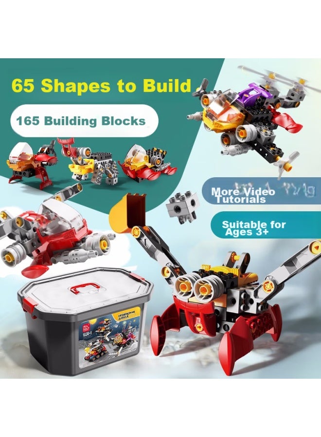 Feelo Compatible Lego Building Blocks Toy For Boys And Girls, Children's Birthday Gift, Science And Engineering Machine 1628-1 Bucket - Image 4