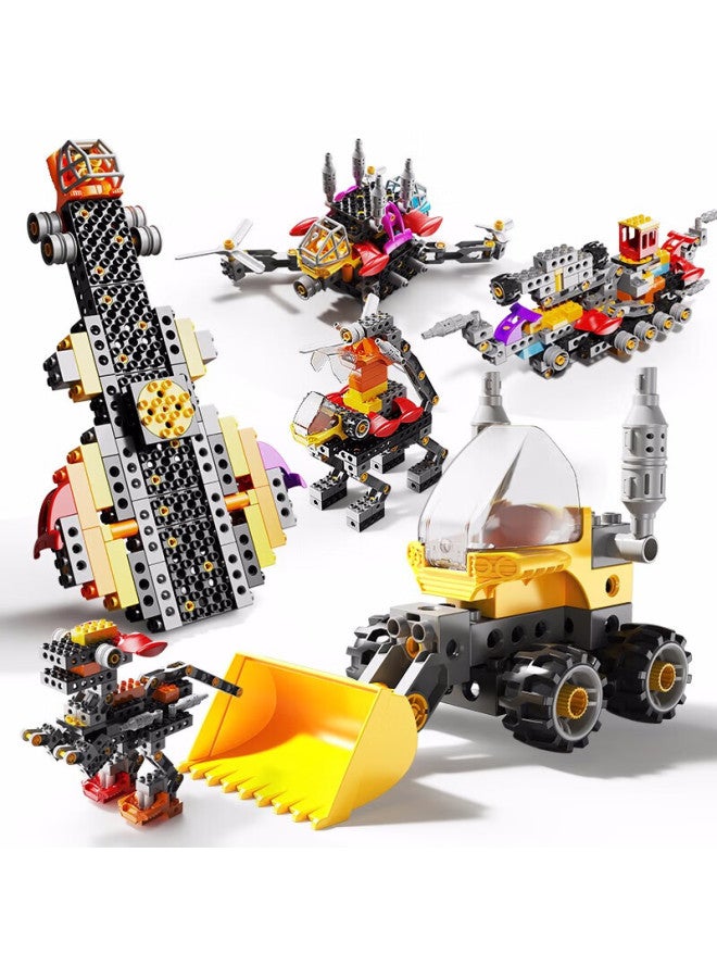 Feelo Compatible Lego Building Blocks Toy For Boys And Girls, Children's Birthday Gift, Science And Engineering Machine 1628-1 Bucket - Image 2