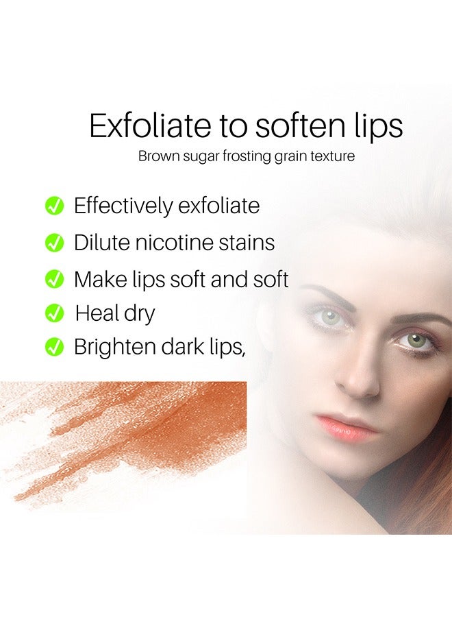 Sugar Scrub- Brown Sugar Lip Lightening Scrub, Lip Exfoliator and Moisturizer For Dry Chapped Lips 20g - Image 5