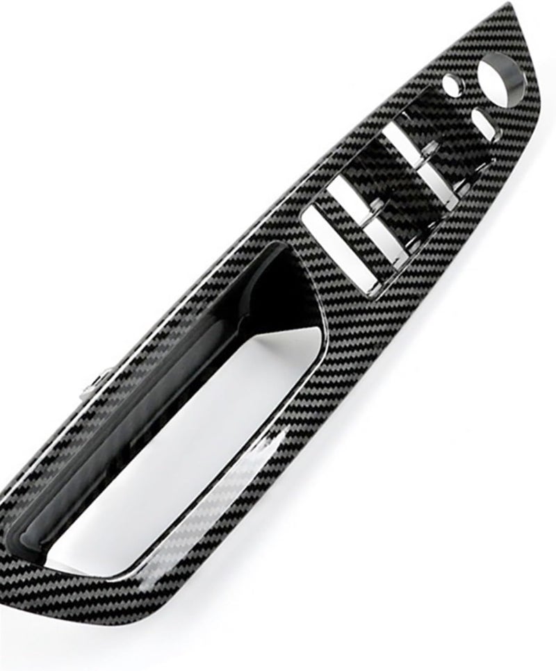 Yurefax Carbon Fiber Window Lift Switch Panel Trim for BMW - Image 4