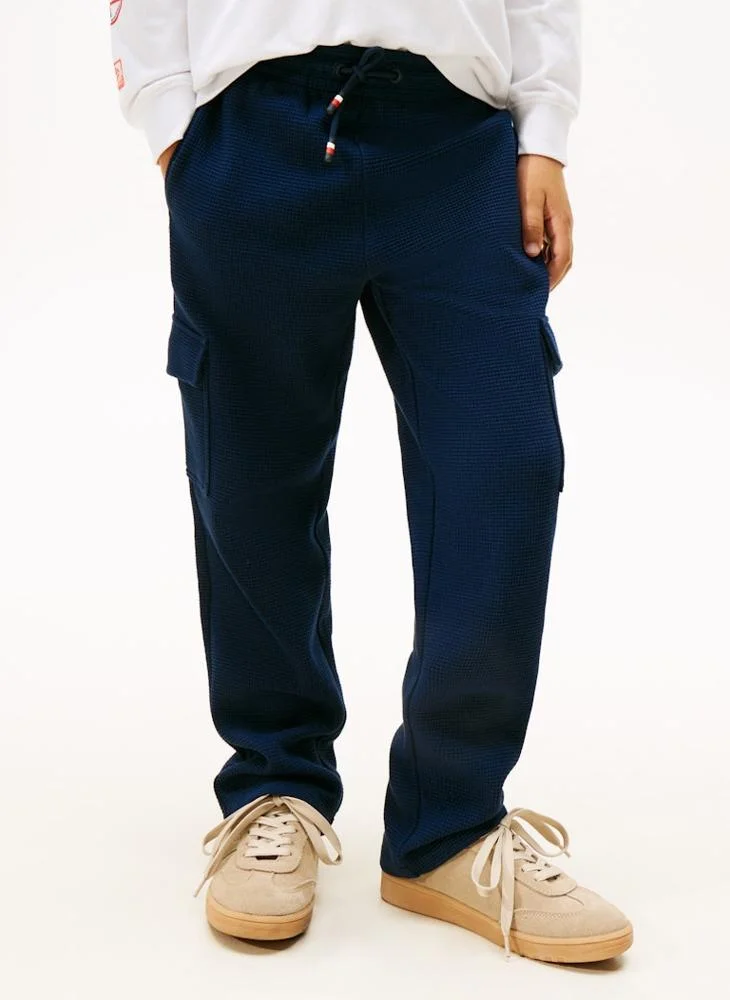 TOMMY HILFIGER Kids Texture Cargo Sweatpants