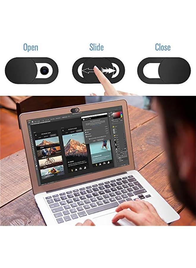 Webcam Cover Slide,【6 Pack】 Ultra-Thin Laptop Web Camera Cover Compatible with MacBook,Laptop,PC,Computer,iMac,iPad, iPhone 6/7/8 Plus. 0.022in Thick Web Blocker Protect Your Privacy and Security  - Image 3