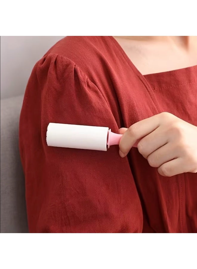 رول إزالة شعر القطط (صغيرة مناسبة للتنقل) مزيل شعر الحيوانات الأليفة بحجم صغير عملي ومثالي للسفر والتنقل لإزالة الوبر والشعر المتساقط من الملابس والأثاث والسجاد بسهولة وفعالية أداة تنظيف محمولة للقطط والكلاب - Image 3