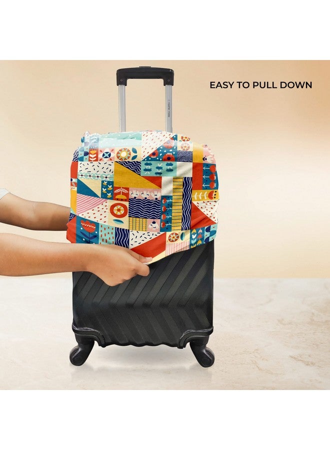 Nasher Miles Polyester 55 cm (20 Inch) Small Protective Luggage Cover - Flower Design - Image 3