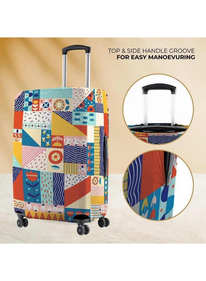 Nasher Miles Polyester 55 cm (20 Inch) Small Protective Luggage Cover - Flower Design - Image 4