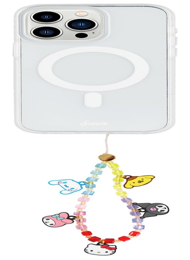 Sonix Sanrio Beaded Wristlet & Phone Strap | Detachable Cell Phone Lanyard with Silicone Charms - Hello Kitty & Friends - Image 3