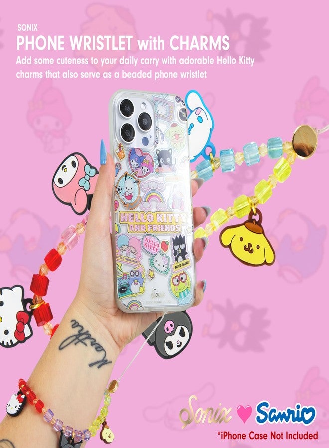 Sonix Sanrio Beaded Wristlet & Phone Strap | Detachable Cell Phone Lanyard with Silicone Charms - Hello Kitty & Friends - Image 5