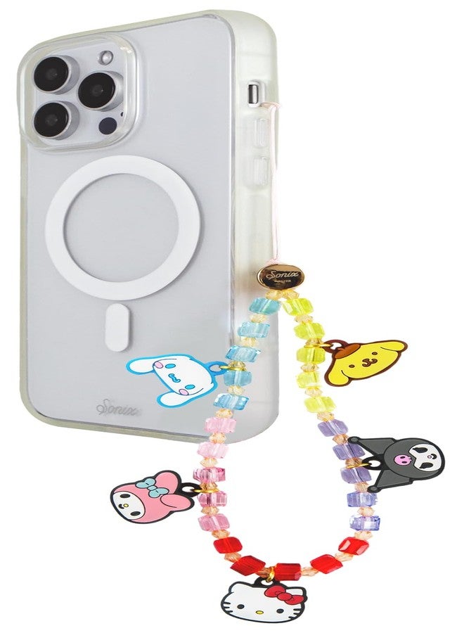 Sonix Sanrio Beaded Wristlet & Phone Strap | Detachable Cell Phone Lanyard with Silicone Charms - Hello Kitty & Friends - Image 4