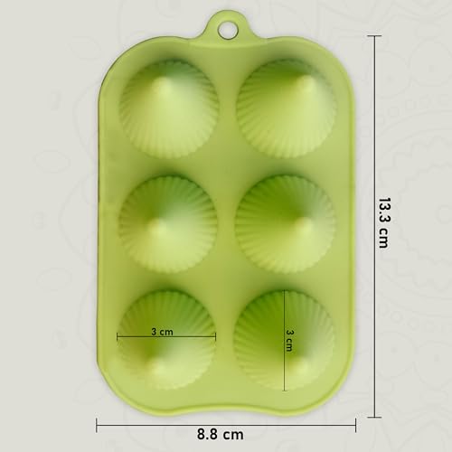 MoldBerry Candle Mould Making Cone Shape Line Silicone Mold for Chocolate Cake Decoration Tray Bakeware Diwali Gift Pack of 1 (Random Color) - Image 2