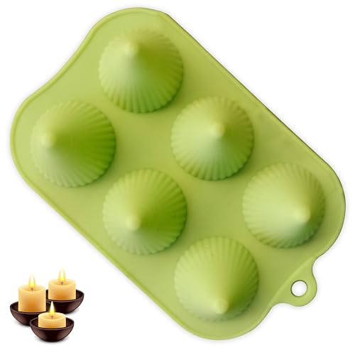 MoldBerry Candle Mould Making Cone Shape Line Silicone Mold for Chocolate Cake Decoration Tray Bakeware Diwali Gift Pack of 1 (Random Color) - Image 4